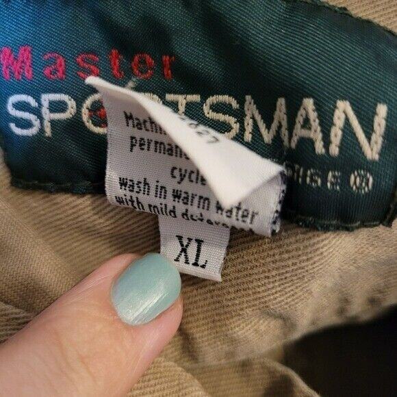 Vtg Camo Button Up Shirt Mens XL Hunting Shacket Beige Workwear Fishing Gorpcore - Picture 12 of 12